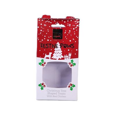 Логотип творческих подарочных коробок упаковки представления CMYK Windowed изготовленный на заказ