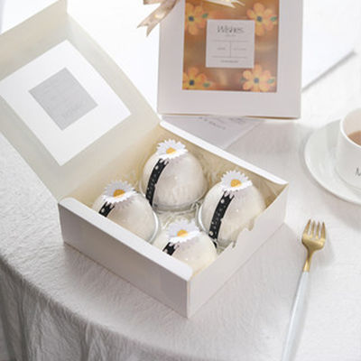 Коробки упаковки еды Paperboard C1S изготовленные на заказ для пирожного печенья десерта