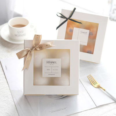 Коробки упаковки еды Paperboard C1S изготовленные на заказ для пирожного печенья десерта