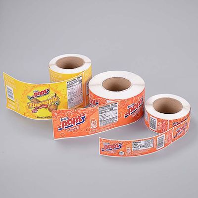 Стикеры ярлыка PVC красочного шнурка изготовленные на заказ вручают счету Printable клейкую ленту