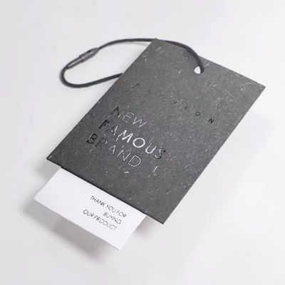 Мода сложила hangtag Debossing одежды толщиной 2mm персонализированный