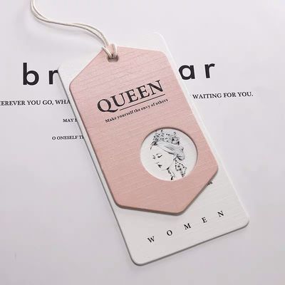 Мода сложила hangtag Debossing одежды толщиной 2mm персонализированный