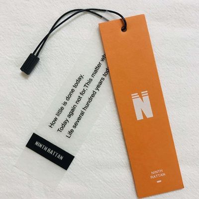 Свадьба Debossing OEM благодарит вас hangtag качания картона с веревочкой