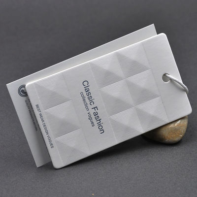 OEM DIY выбил Debossing персонализировал hangtag со строкой