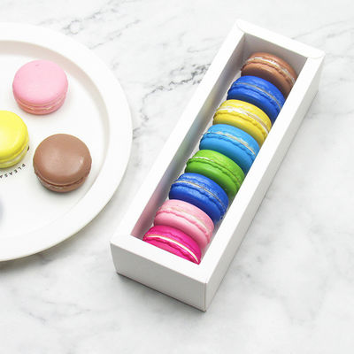 коробки упаковки еды Macaron OEM изготовленные на заказ с ясным окном