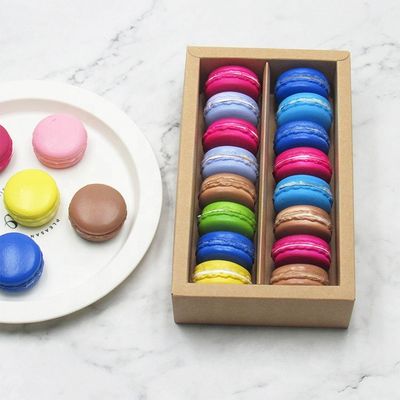 коробки упаковки еды Macaron OEM изготовленные на заказ с ясным окном
